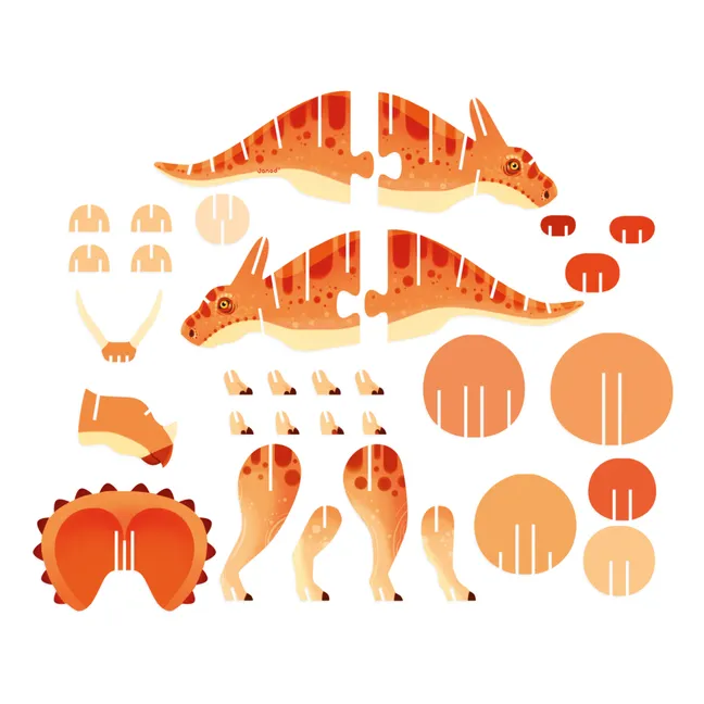 Puzle con volumen Triceratops - 32 piezas