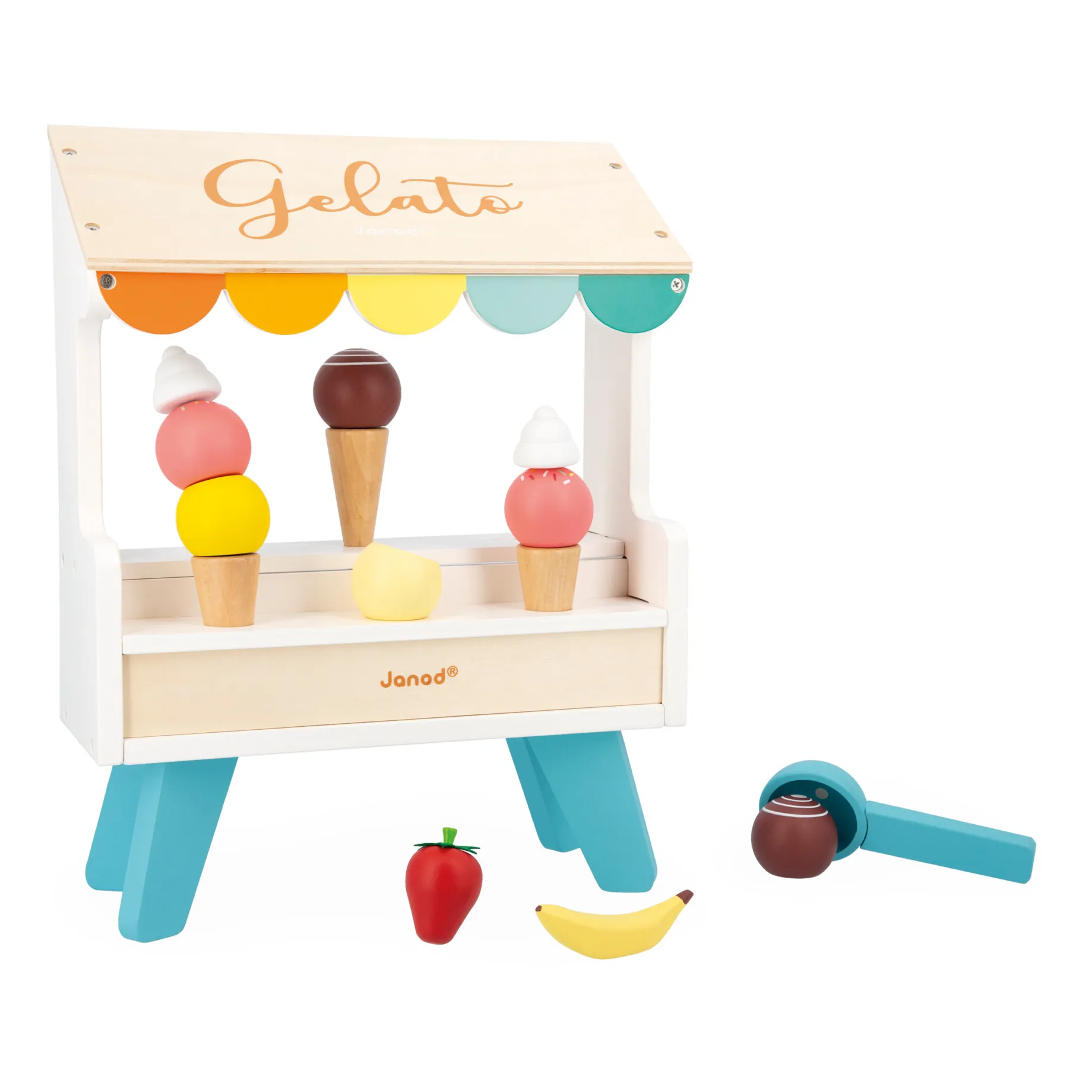 Janod Multicoloured Ice Cream Stand