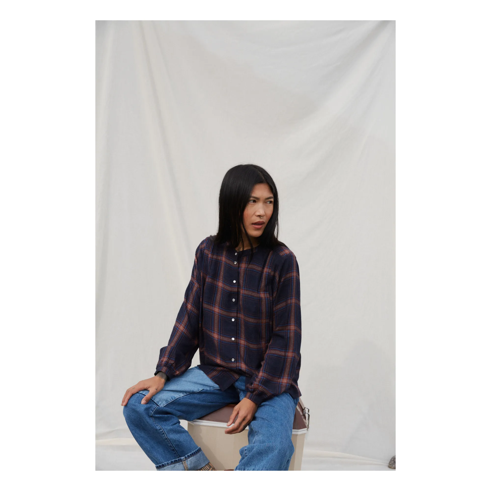 Tajinebanane Blue Let It Be Nursing Blouse