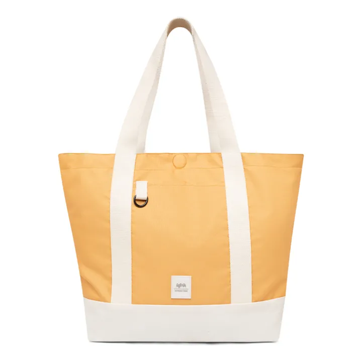 Strata Reversible Gingham Shopping Bag | Mustard- Product image n°0
