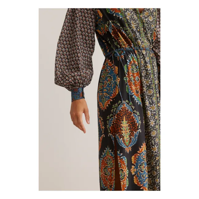 Rhea Smocked Maxi Dress | Black