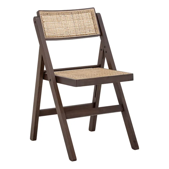 Chaise Loupe en cannage | Brun