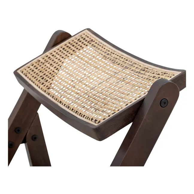 Chaise Loupe en cannage | Brun