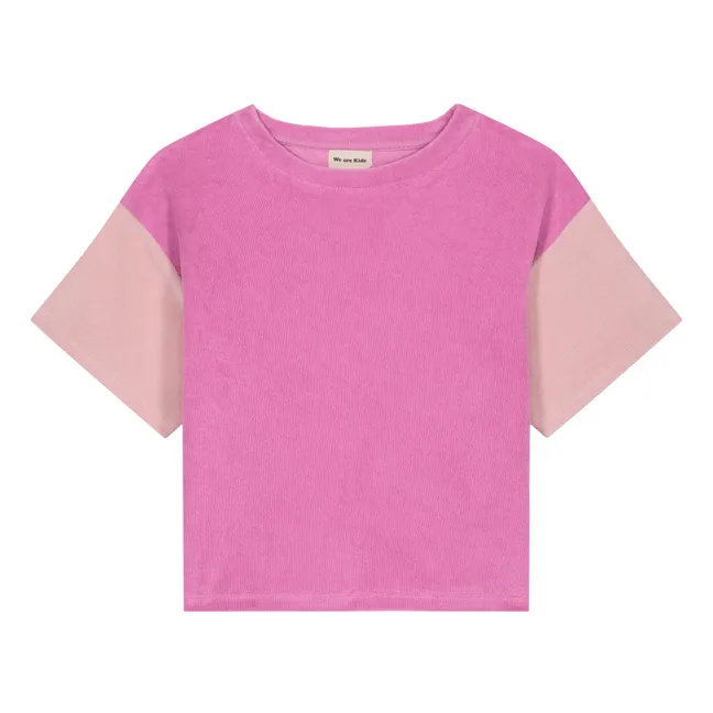 Jordan Two-Tone Organic Cotton Terry T-shirt | Pink