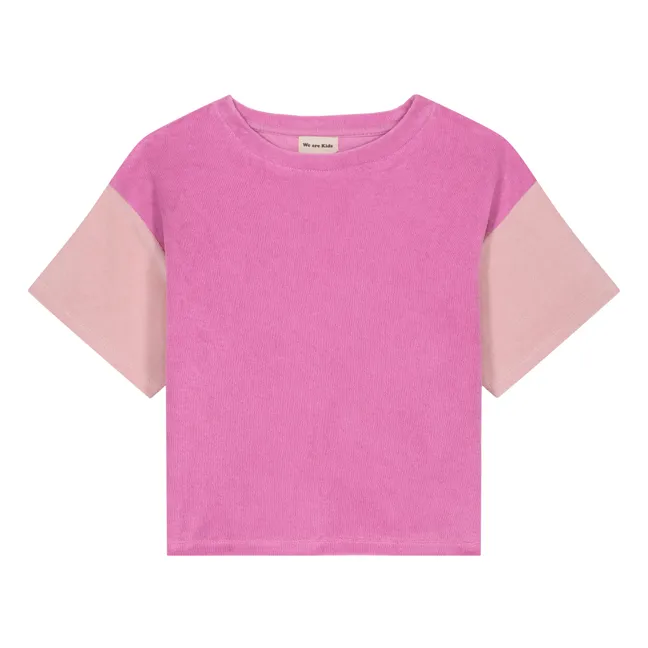 T-Shirt Jordan Bicolore Eponge Coton Bio | Rose