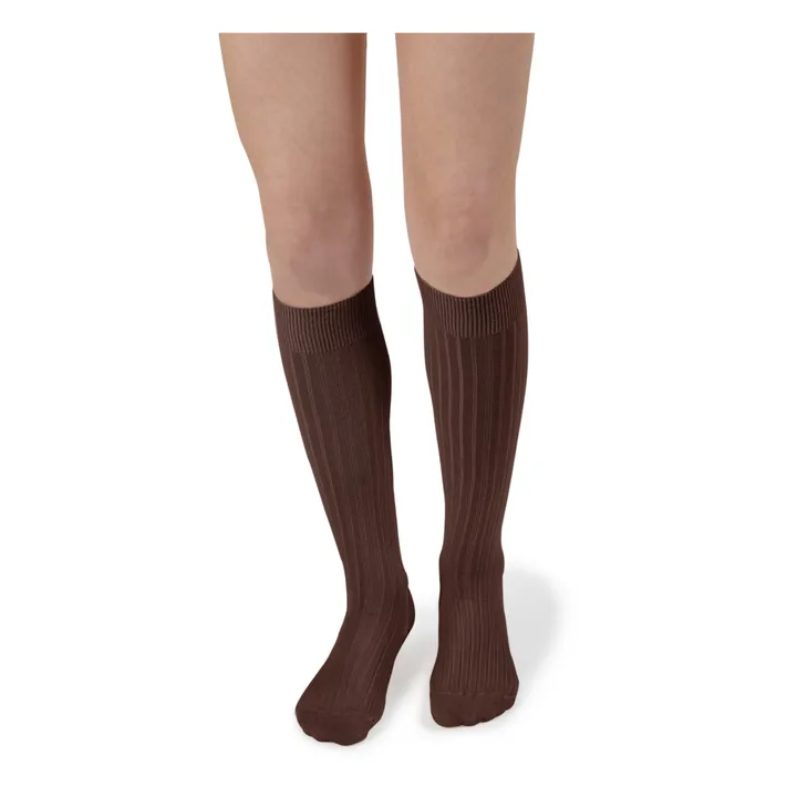 Chaussettes La Haute | Marron- Image produit n°3