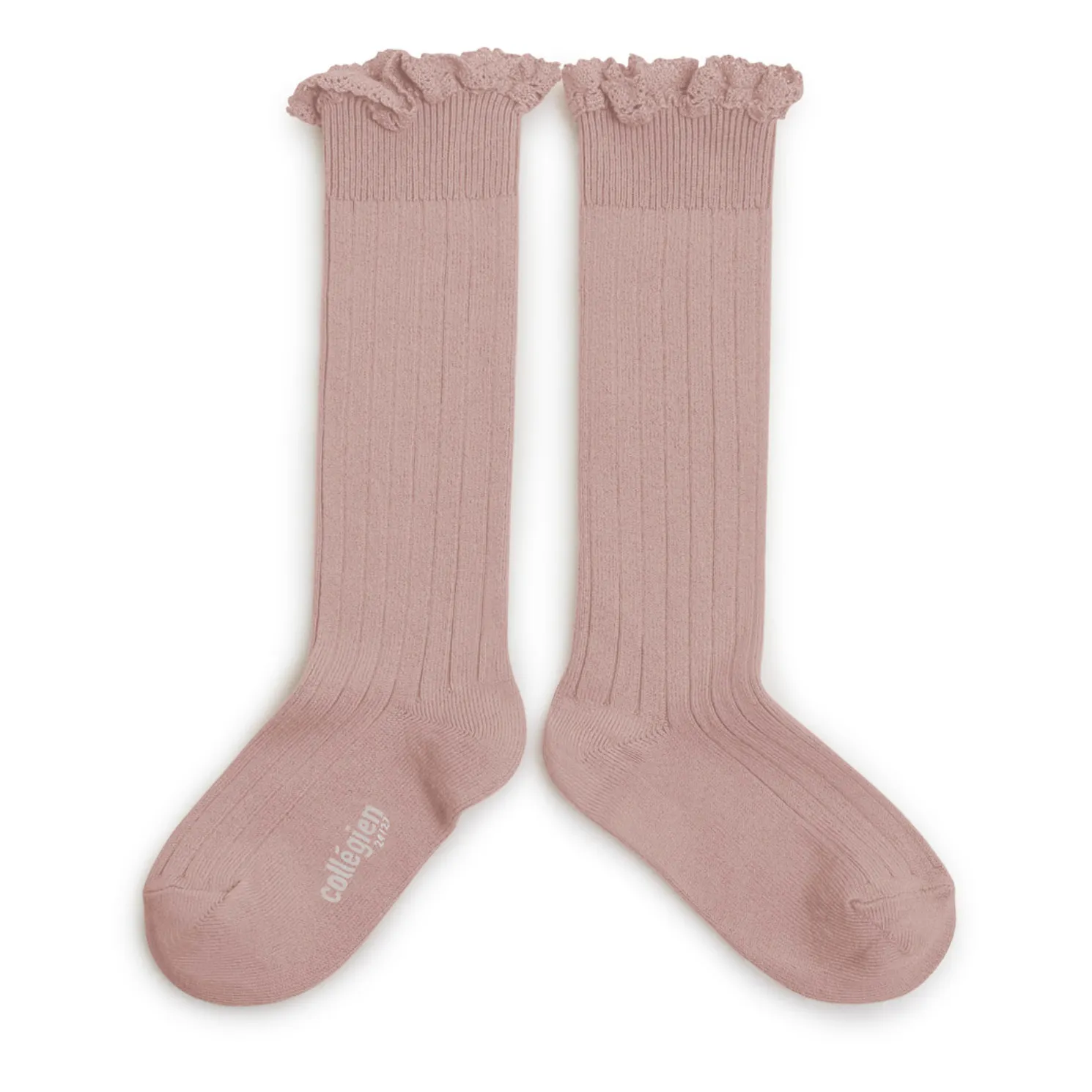 Chaussettes Joséphine | Vieux Rose- Image produit n°0