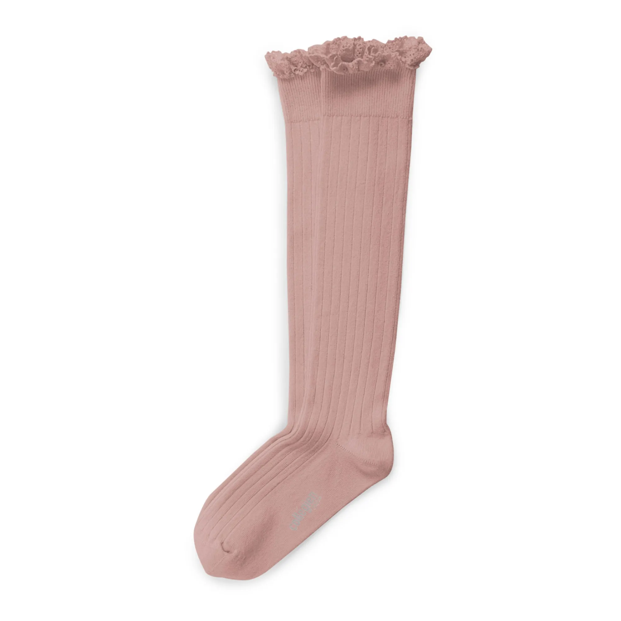 Chaussettes Joséphine | Vieux Rose- Image produit n°2