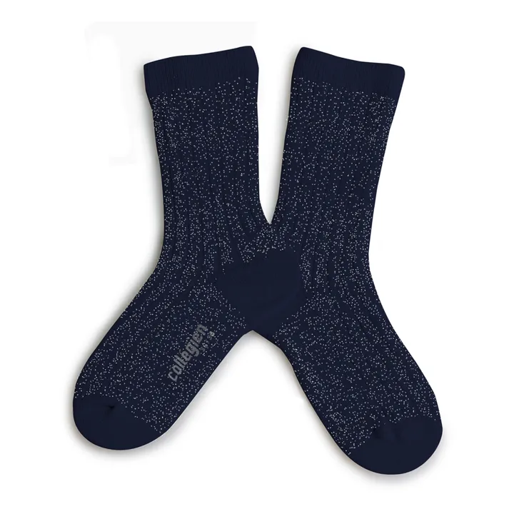Victoire Socks | Navy blue- Product image n°0