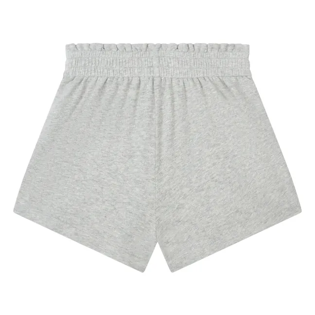 Shorts Pocket Coquillage Bio-Baumwolle | Grau Meliert