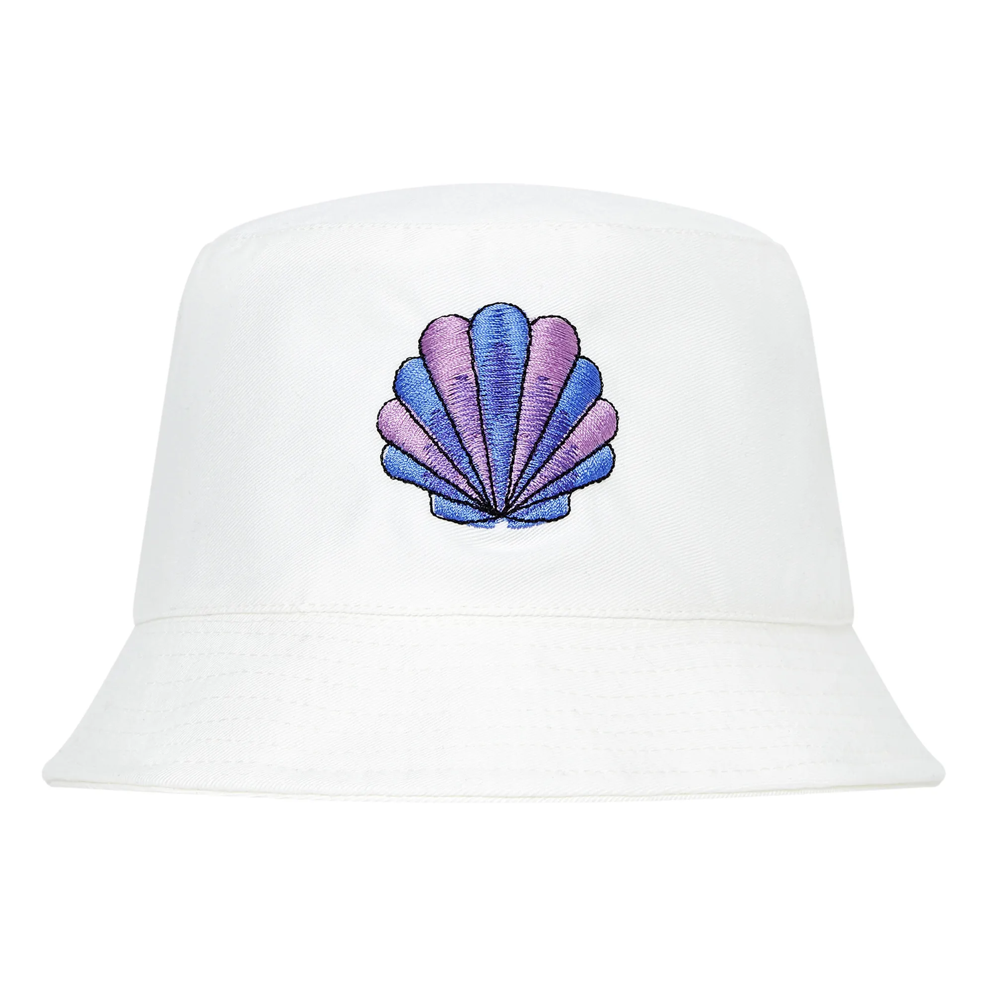 Hundred Pieces Off White Shell Bucket Hat