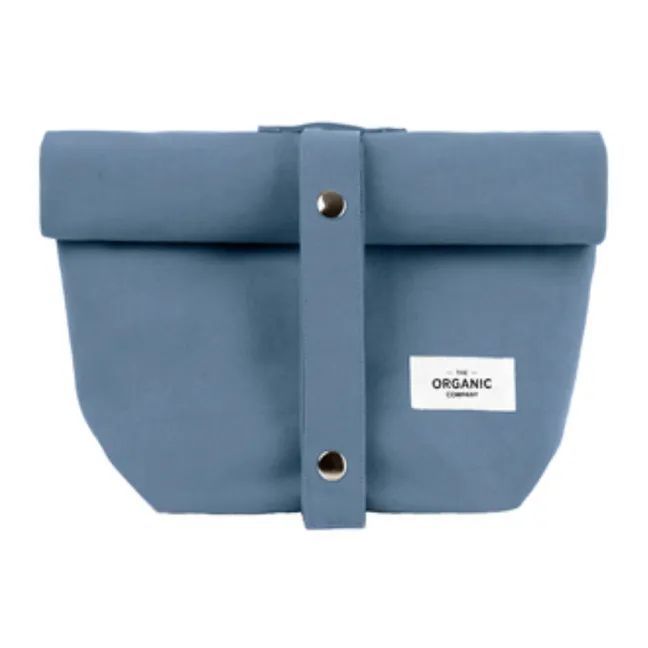 Organic Cotton Lunch Bag | Grey blue
