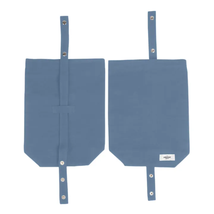 Lunch bag in cotone organico | Blu- Immagine del prodotto n°2