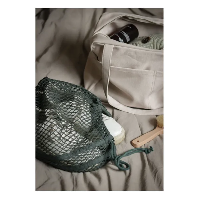 Organic Cotton L Net Bag | Dark green