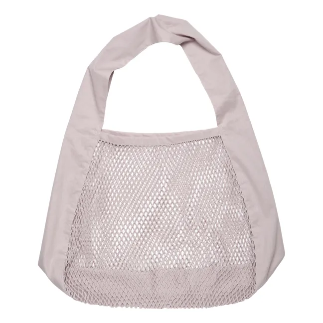 Organic Cotton Net Shoulder Bag | Lilac
