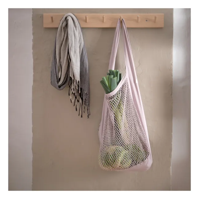 Schulternetztasche aus Bio-Baumwolle | Lila