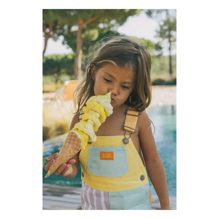 Coconut Palm Short Overalls | Yellow- Product image n°5