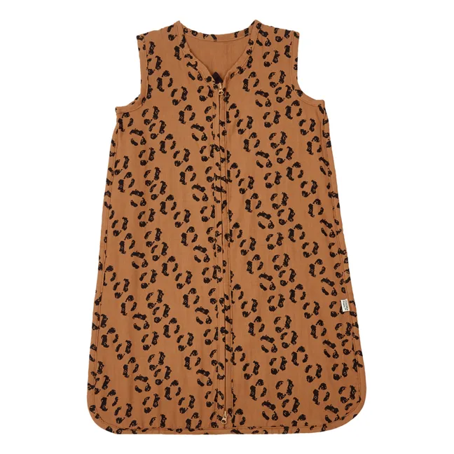 Tilleul Double Woven Cotton Fabric Sleep Sack | Leopard