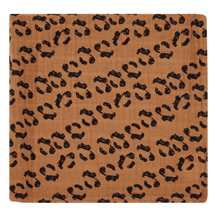 Kleine Windel Leopard aus doppelter Bio- Baumwollgaze | Leopard- Produktbild Nr. 0