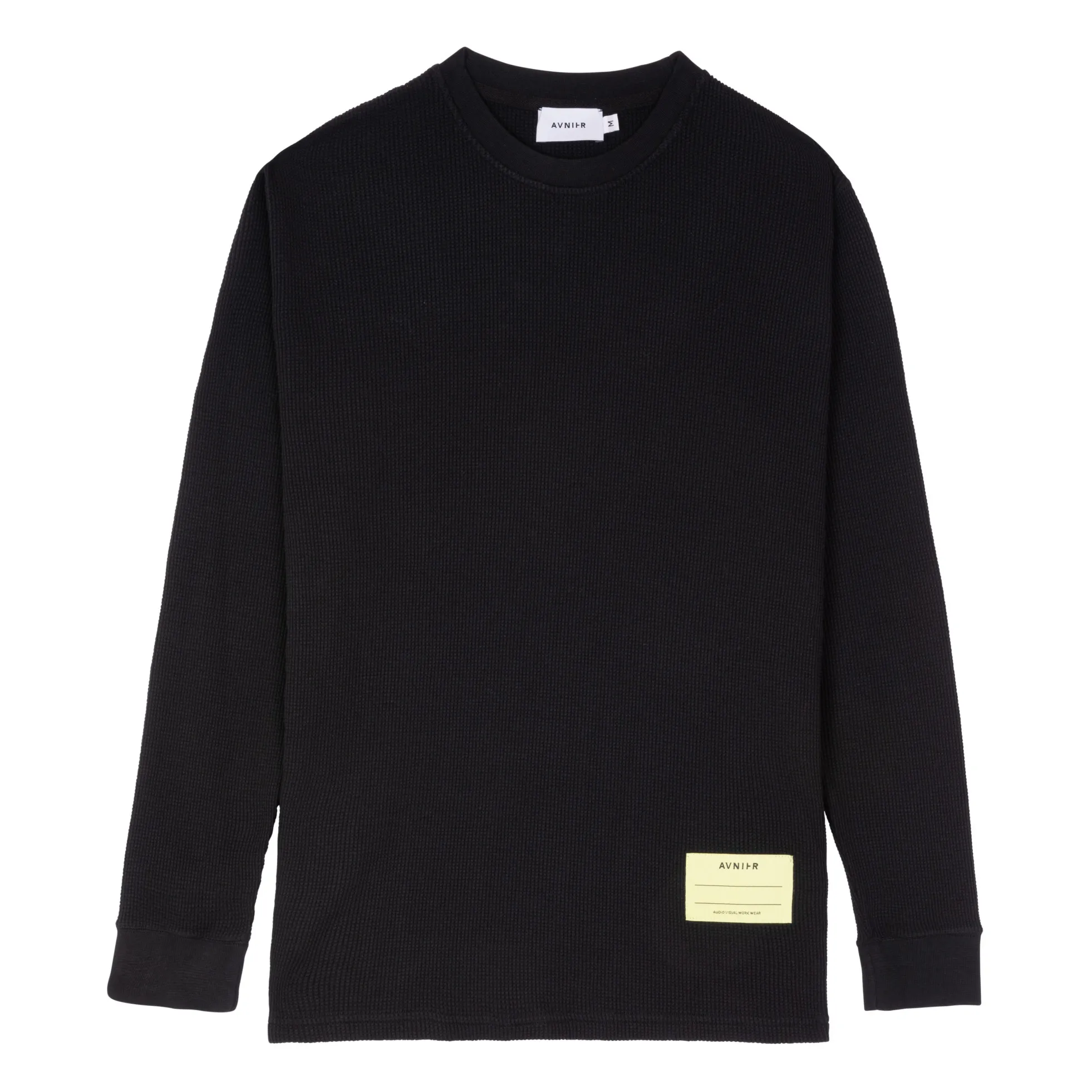 Avnier Black Source Structure Organic Cotton T-Shirt