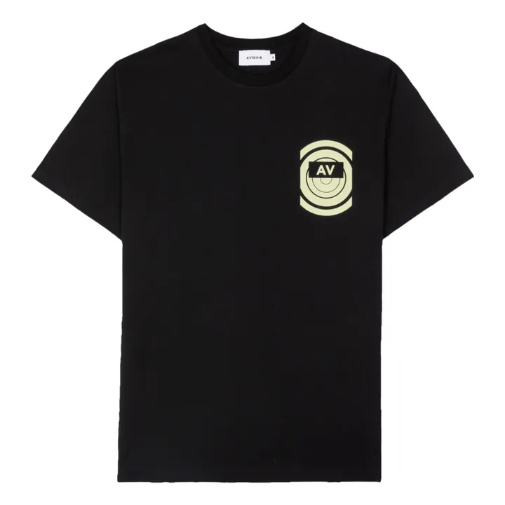 Source Radio Wave Organic Cotton T-shirt | Black- Product image n°3