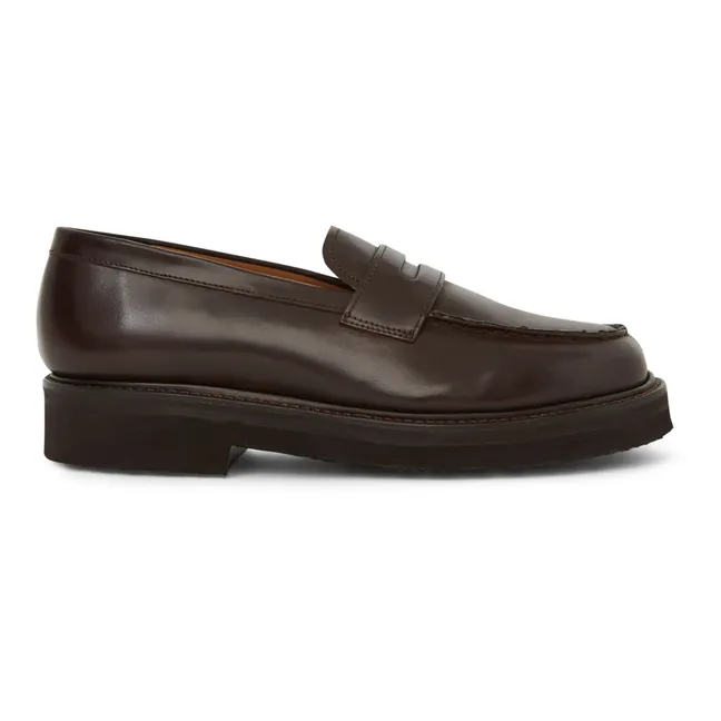 Peter Leather Loafers | Brown