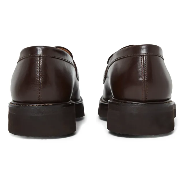 Peter Leather Loafers | Brown