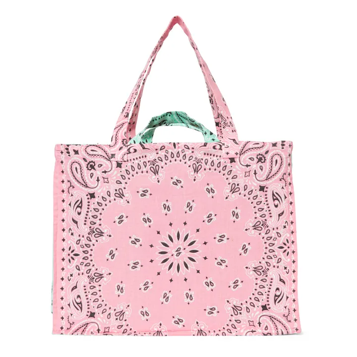 Dream Embroidery Maxi Shopping Bag | Pale pink- Product image n°4