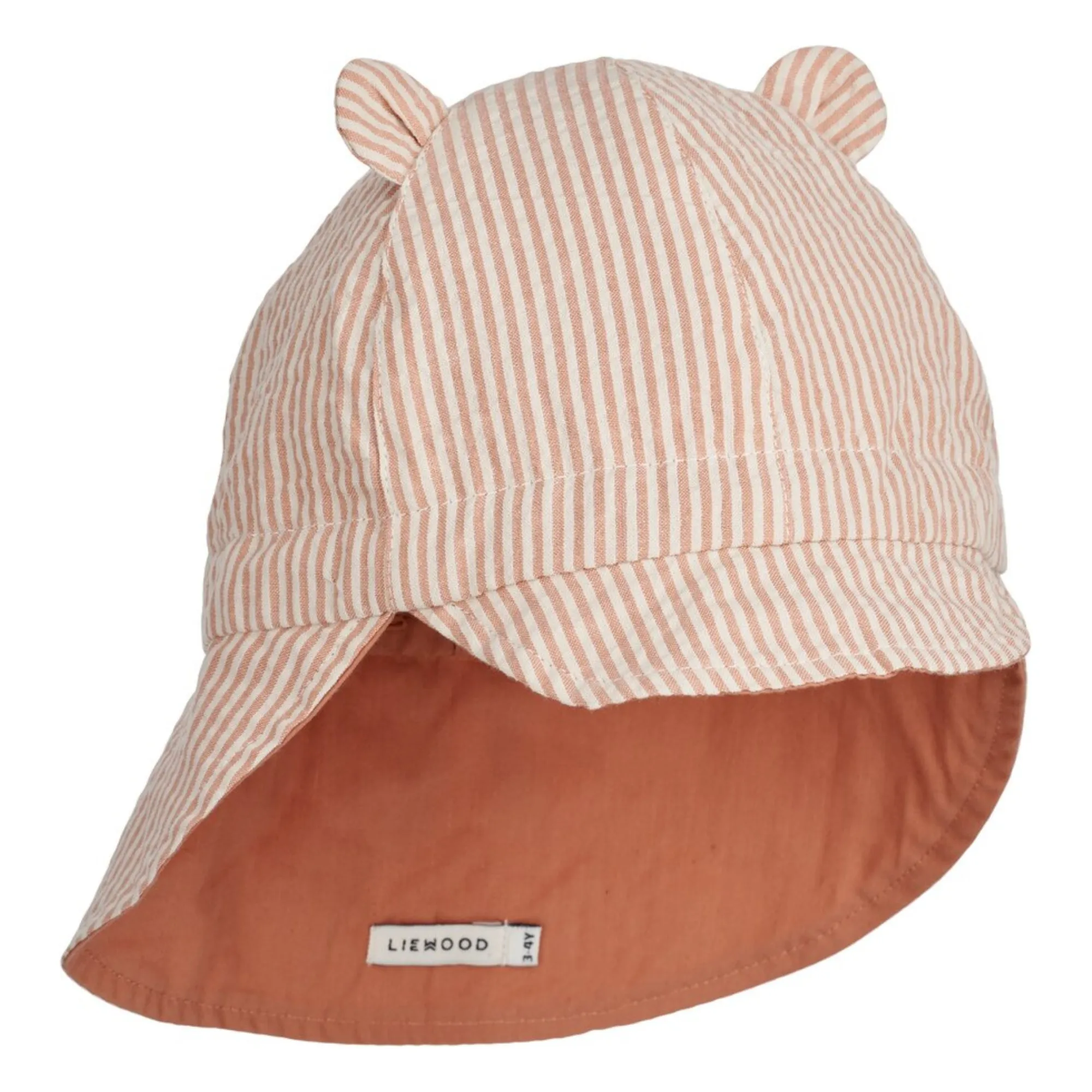 Chapeau Anti-UV Reversible Coton Bio Gorm | Vieux Rose- Image produit n°0