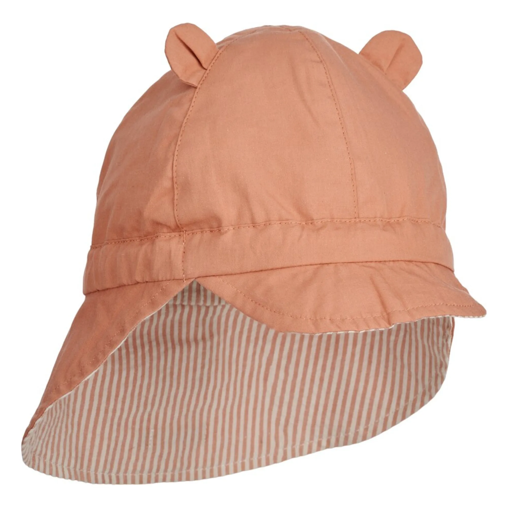Chapeau Anti-UV Reversible Coton Bio Gorm | Vieux Rose- Image produit n°2