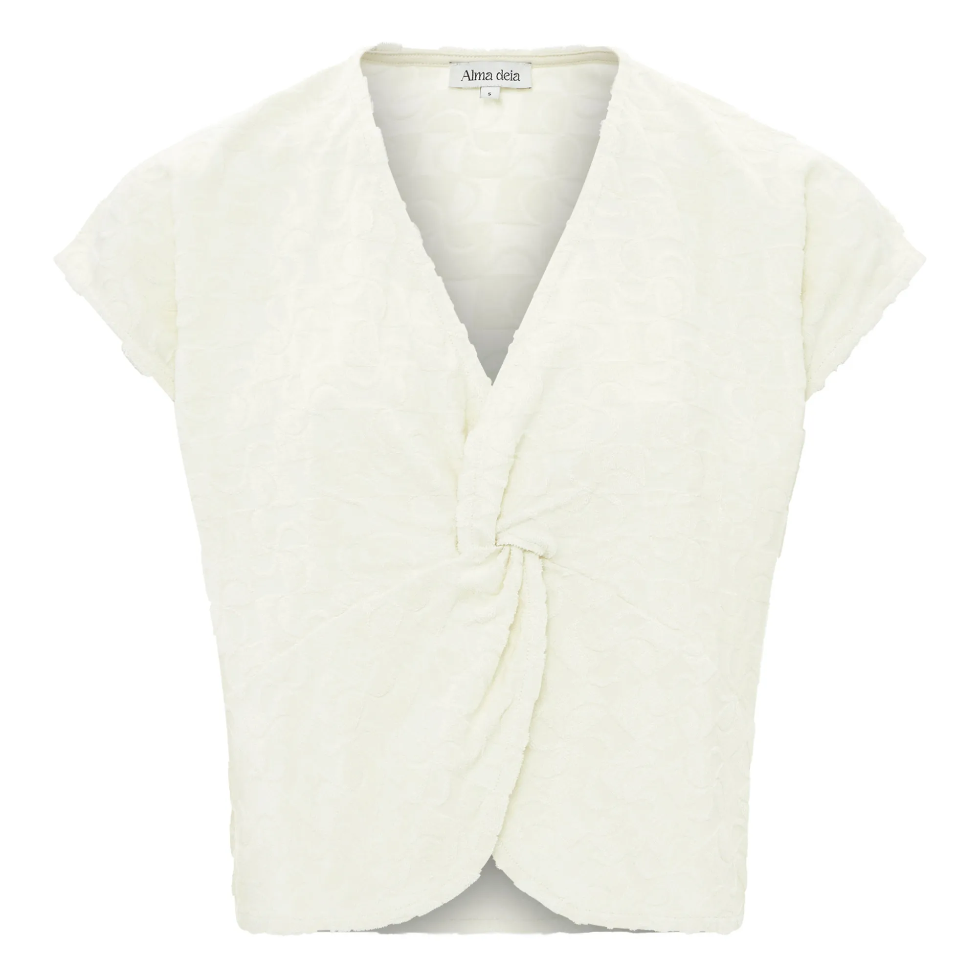 Alma Deia Off White Organic Terry T-Shirt