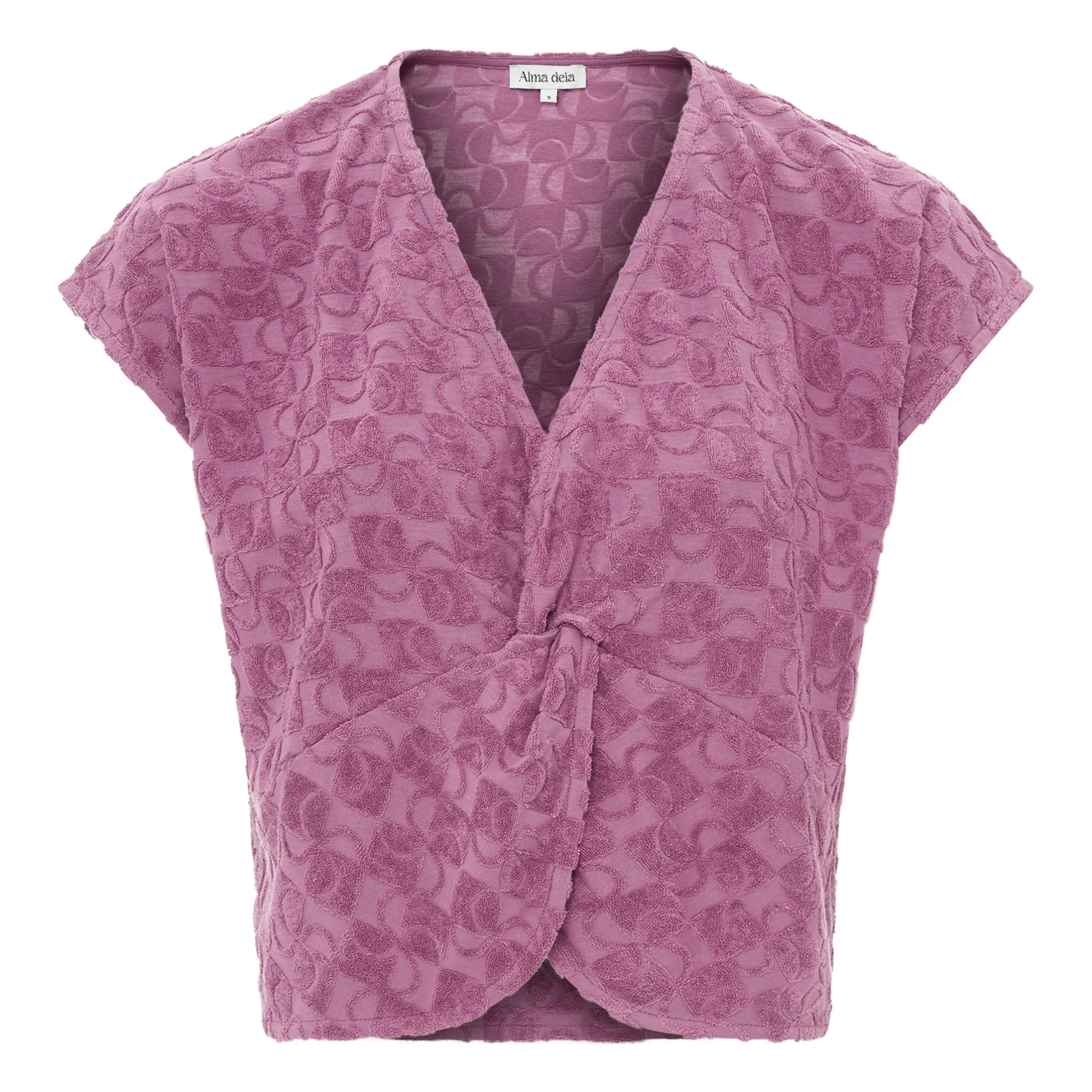 Alma Deia Plum Organic Terry T-Shirt