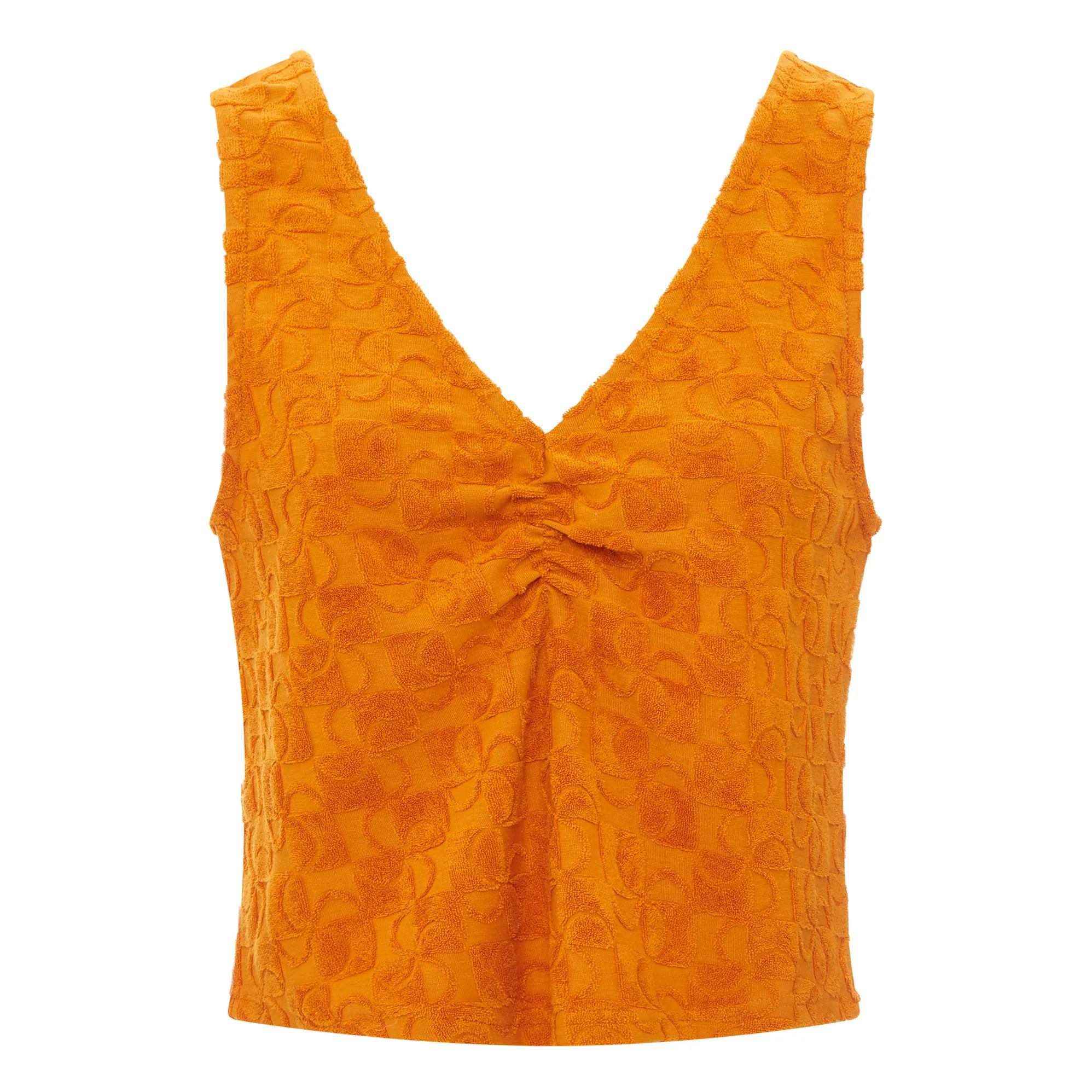 Alma Deia Apricot Organic Terry Tank Top
