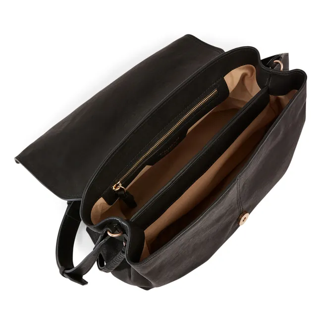 Borsa a tracolla in pelle GM | Nero