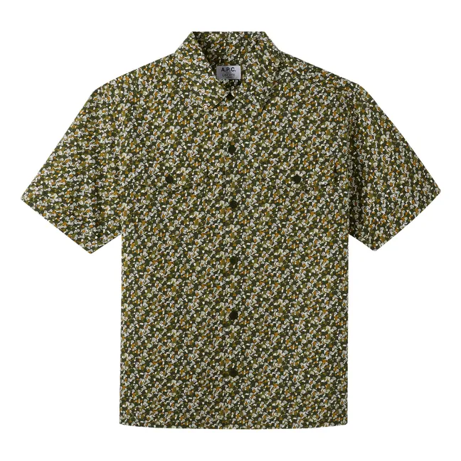 Collaboration A.P.C x Liberty - Chemisette Chris  | Vert kaki