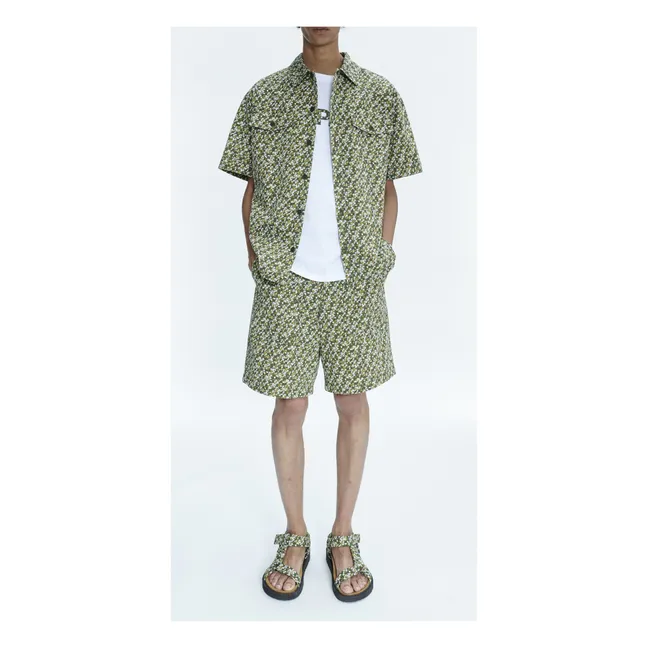 Collaboration A.P.C x Liberty - Chemisette Chris  | Vert kaki
