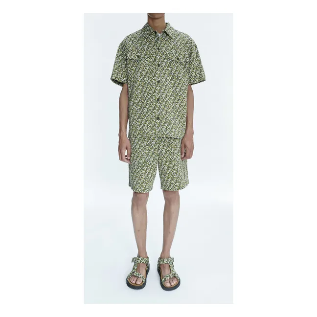 Collaboration A.P.C x Liberty - Chemisette Chris  | Vert kaki