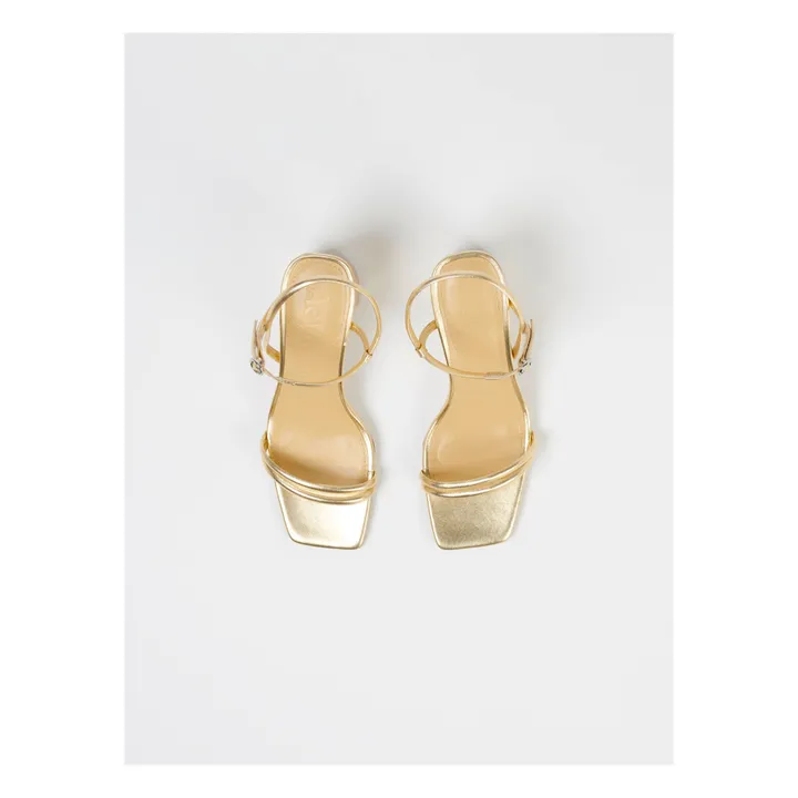 Helene Strappy Gold Heels Helene Strappy Gold Heels