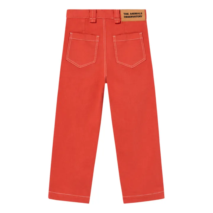 Ant Pocket Detail Pants | Red- Product image n°4