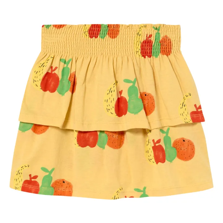 Kiwi Fruits Jersey Skirt | Yellow- Product image n°3