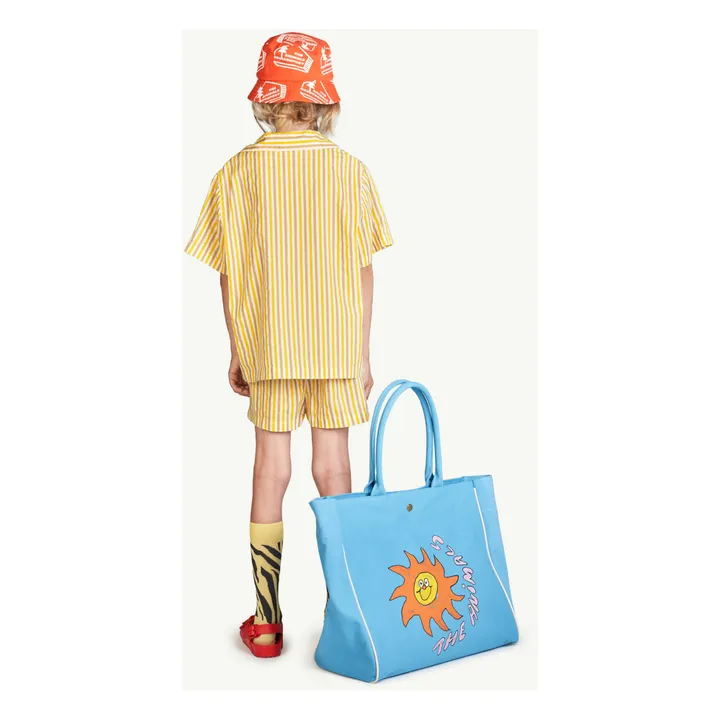 Pijama de rayas Magpie | Amarillo- Imagen del producto n°2