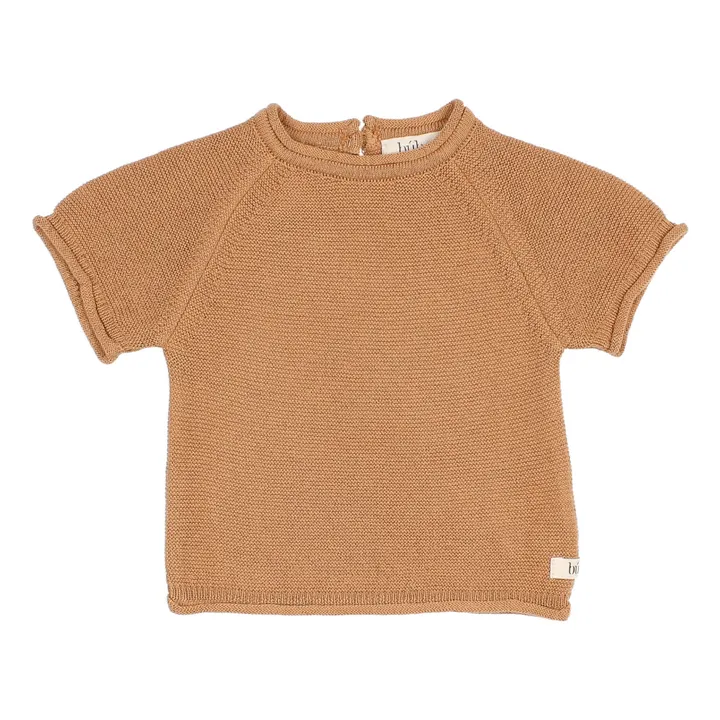 Pullover aus Bio-Baumwolle Strick | Karamel- Produktbild Nr. 0