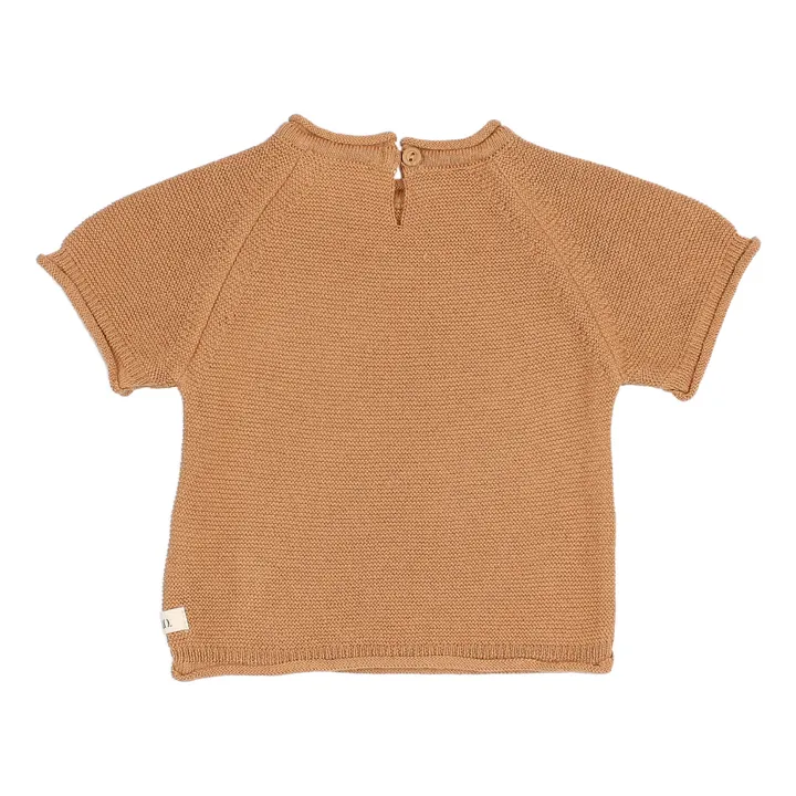 Pullover aus Bio-Baumwolle Strick | Karamel- Produktbild Nr. 1