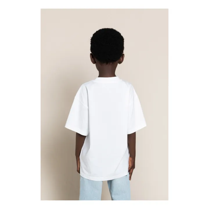 T-shirt Oversized Coton Bio | Blanc- Image produit n°2
