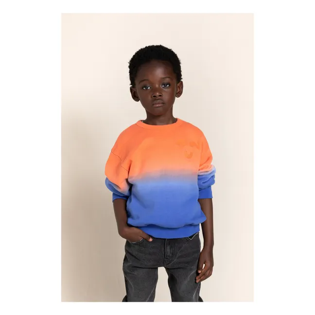 Sweatshirt Wave Tie and Dye | Orange