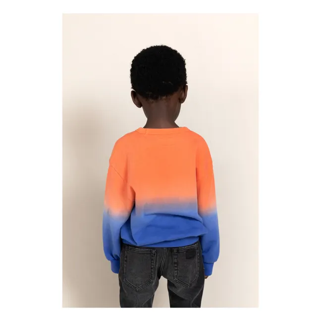 Sweatshirt Wave Tie and Dye | Orange