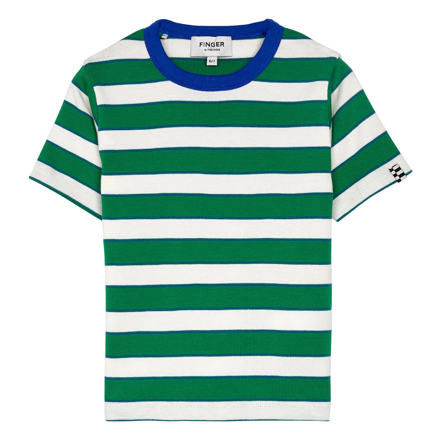 Finger In The Nose Green Sailor Striped T-Shirt