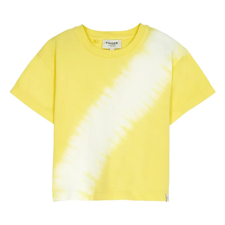 T-shirt Queen Dip Bleach | Jaune- Image produit n°0