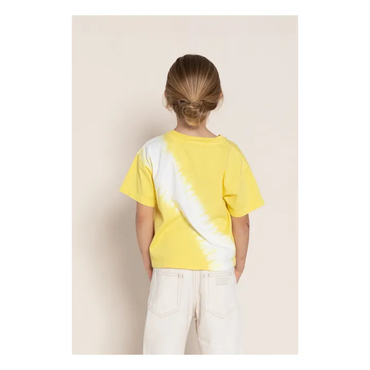 T-shirt Queen Dip Bleach | Jaune- Image produit n°2