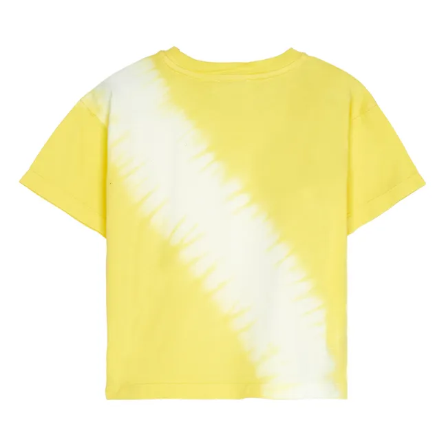 T-shirt Queen Dip Bleach | Jaune